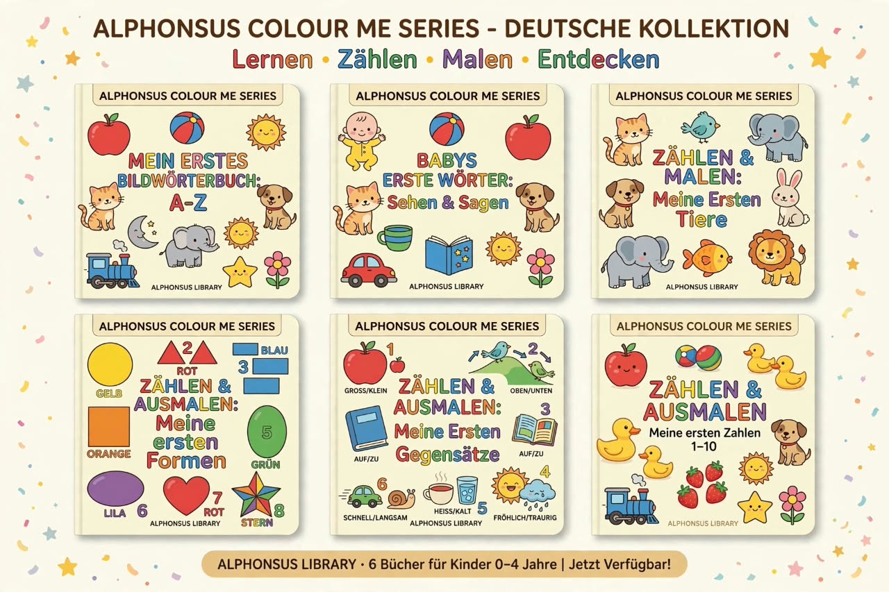 Children’s Colour Book – 6-in-1 Bundle | English Version