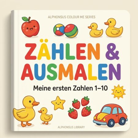 Zählen & Ausmalen: Meine ersten Zahlen 1-10